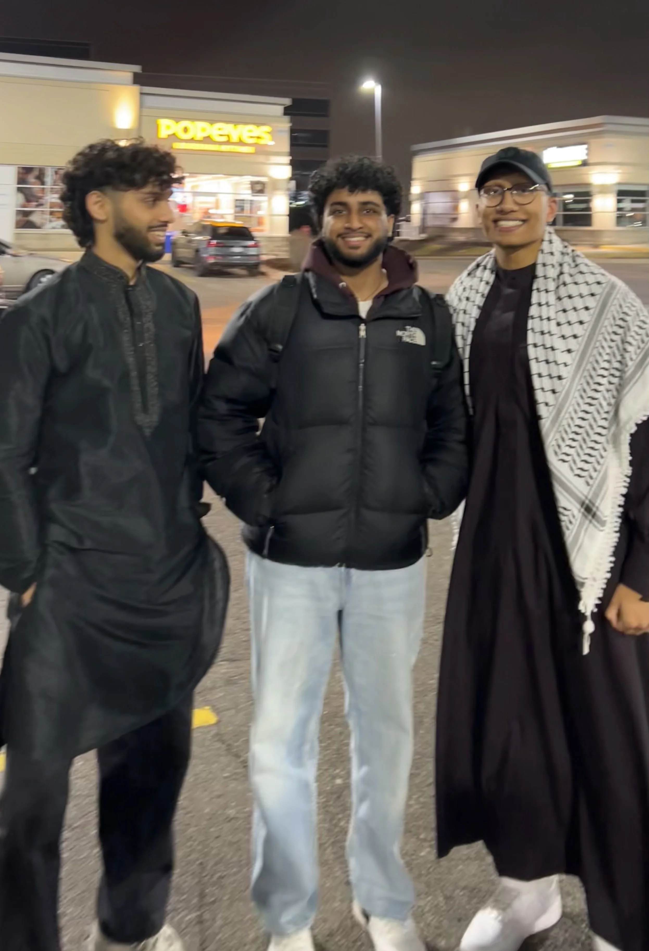 Rawsab Said, Anjan Melkote, and Ayaan Iqbal in Mississauga