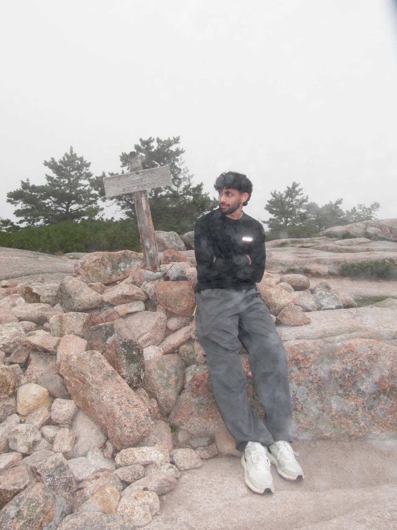 Rawsab Said hiking in Maine