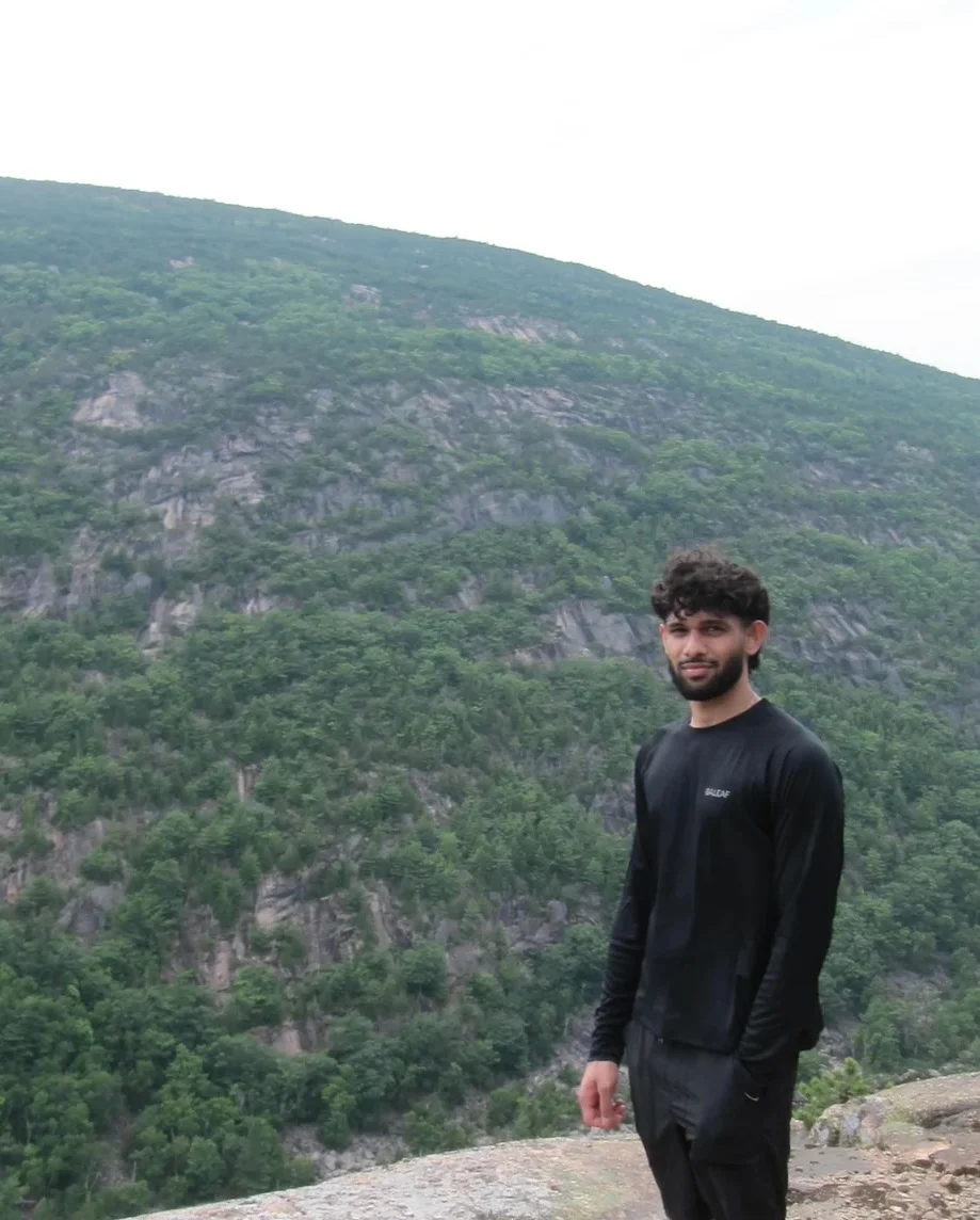 Rawsab Said hiking in Maine
